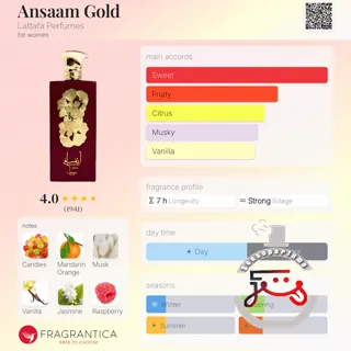 Ansaam Gold Lattafa Perfumes